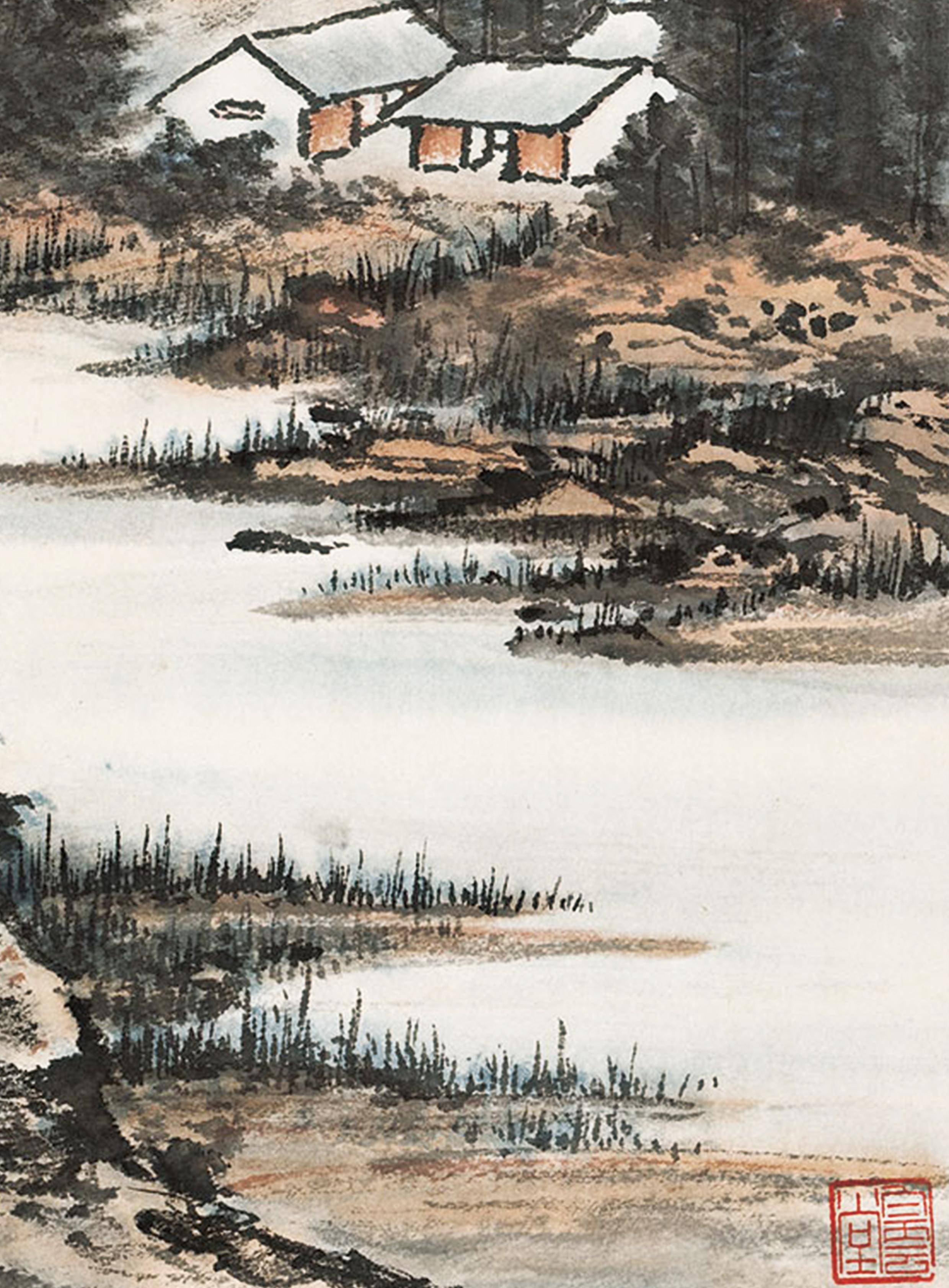 雲溪行旅圖